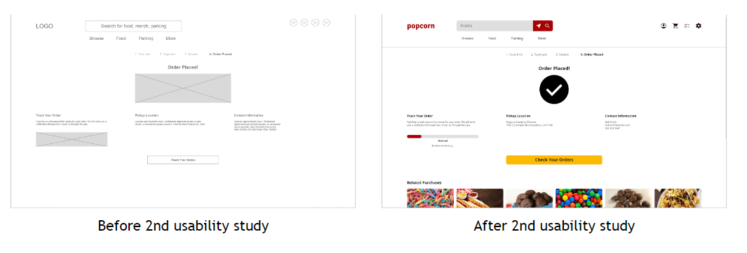 popcorn - Before and After Usability Study - Second Round Screenshots