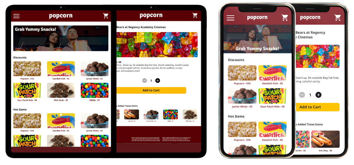 popcorn Mockups - Tablet and Mobile